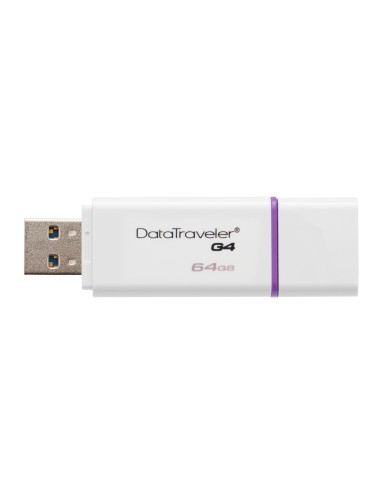Kingston Technology DataTraveler G4 unità flash USB 64 GB USB tipo A 3.2 Gen 1 (3.1 Gen 1) Viola, Bianco