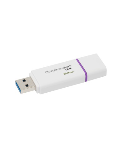 Kingston Technology DataTraveler G4 unità flash USB 64 GB USB tipo A 3.2 Gen 1 (3.1 Gen 1) Viola, Bianco