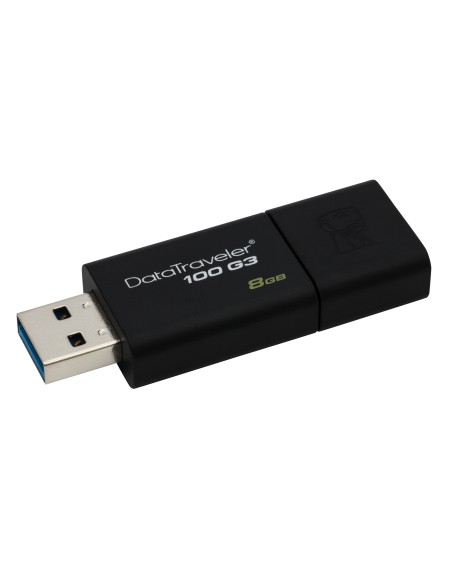 Kingston Technology DataTraveler 100 G3 unità flash USB 8 GB USB tipo A 3.2 Gen 1 (3.1 Gen 1) Nero