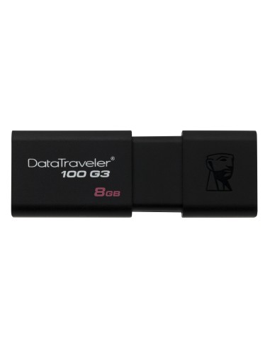 Kingston Technology DataTraveler 100 G3 unità flash USB 8 GB USB tipo A 3.2 Gen 1 (3.1 Gen 1) Nero