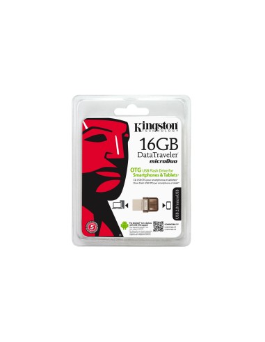 Kingston Technology DataTraveler microDuo OTG 16GB unità flash USB USB tipo A 2.0 Marrone