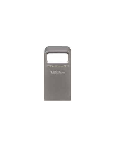 Kingston Technology DataTraveler Micro 3.1 128GB unità flash USB USB tipo A 3.2 Gen 1 (3.1 Gen 1) Metallico