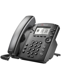 POLY 301 Skype for Business telefono IP Nero 6 linee LCD