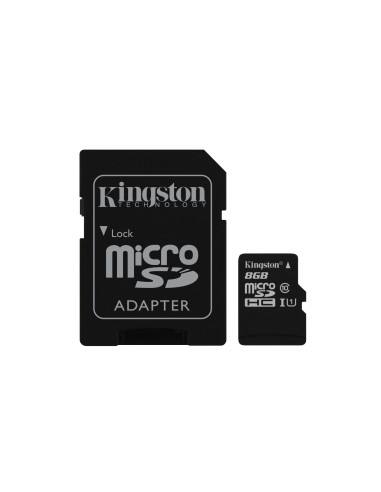 Kingston Technology microSDHC Class 10 UHS-I Card 8GB Classe 10