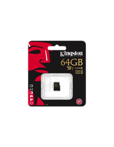 Kingston Technology microSDHC SDXC Class 10 UHS-I 64GB MicroSDXC Classe 10