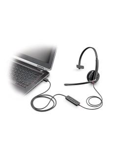 POLY C315-M Auricolare Cablato A Padiglione Musica e Chiamate Nero 2