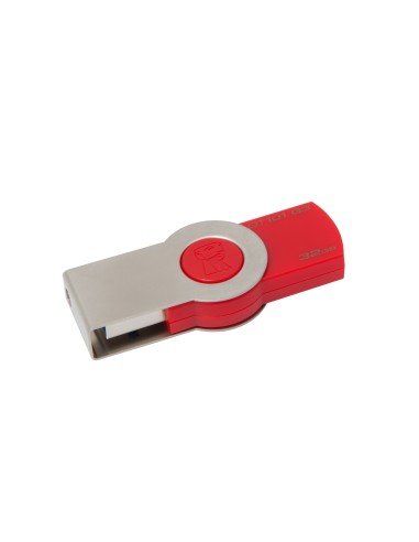Kingston Technology DataTraveler 101 G3 unità flash USB 32 GB USB tipo A 3.2 Gen 1 (3.1 Gen 1) Metallico, Rosso