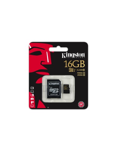 Kingston Technology microSDHC SDXC Class 10 UHS-I 16GB Classe 10