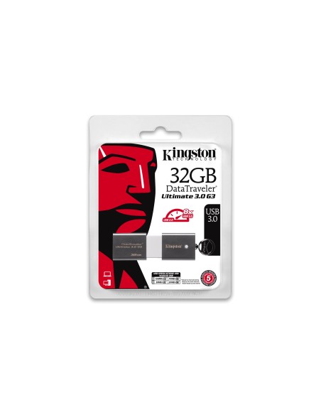 Kingston Technology DataTraveler Ultimate 3.0 G3 32GB unità flash USB USB tipo A 3.2 Gen 1 (3.1 Gen 1) Acciaio inossidabile,