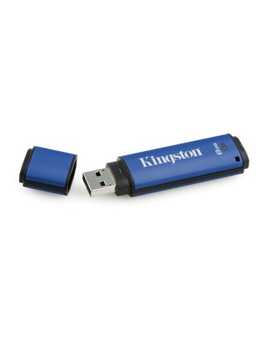 Kingston Technology DataTraveler Vault Privacy 3.0 Management-Ready 8GB unità flash USB USB tipo A 3.2 Gen 1 (3.1 Gen 1) Blu