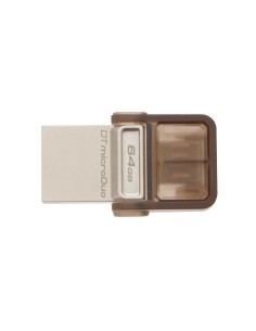 Kingston Technology DataTraveler microDuo OTG 64GB unità flash USB USB tipo A 2.0 Marrone
