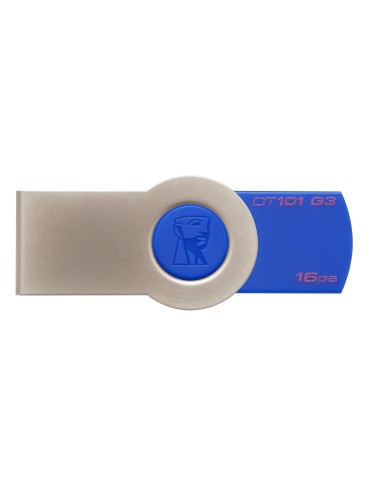Kingston Technology DataTraveler 101 G3 unità flash USB 16 GB USB tipo A 3.2 Gen 1 (3.1 Gen 1) Blu, Metallico