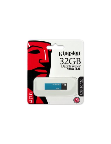 Kingston Technology DataTraveler Mini 3.0 32GB unità flash USB USB tipo A 3.2 Gen 1 (3.1 Gen 1) Nero, Blu