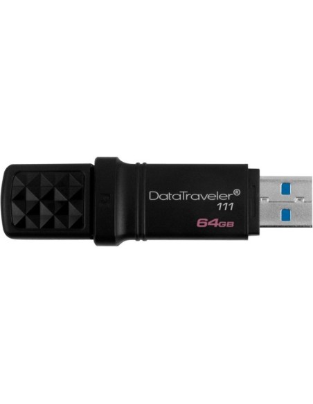 Kingston Technology DataTraveler 111 unità flash USB 64 GB USB tipo A 3.2 Gen 1 (3.1 Gen 1) Nero