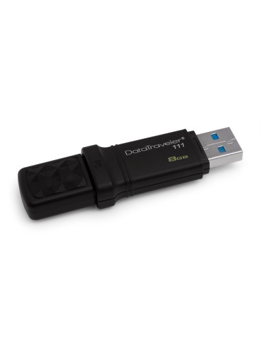 Kingston Technology DataTraveler 111 unità flash USB 8 GB USB tipo A 3.2 Gen 1 (3.1 Gen 1) Nero