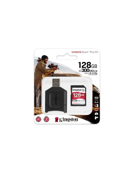 Kingston Technology Canvas React Plus 128 GB SD UHS-II Classe 10