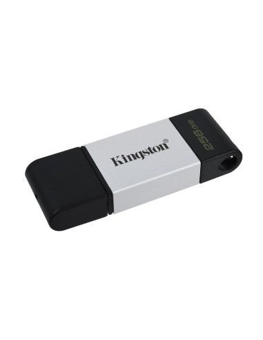 Kingston Technology DataTraveler 80 unità flash USB 256 GB USB tipo-C 3.2 Gen 1 (3.1 Gen 1) Nero, Argento