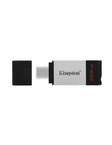 Kingston Technology DataTraveler 80 unità flash USB 256 GB USB tipo-C 3.2 Gen 1 (3.1 Gen 1) Nero, Argento