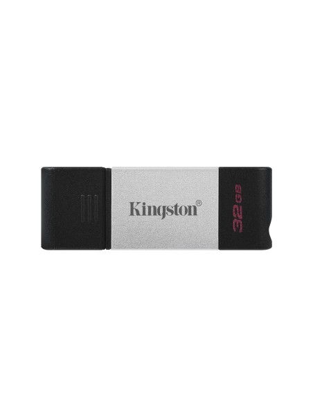 Kingston Technology DataTraveler 80 unità flash USB 32 GB USB tipo-C 3.2 Gen 1 (3.1 Gen 1) Nero, Argento