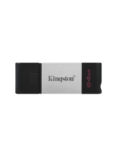 Kingston Technology DataTraveler 80 unità flash USB 64 GB USB tipo-C 3.2 Gen 1 (3.1 Gen 1) Nero, Argento