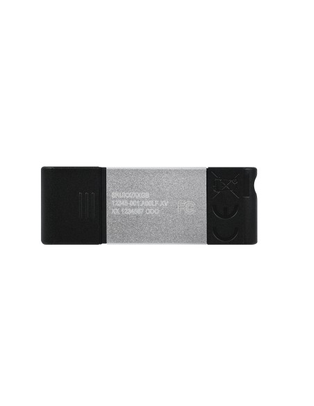 Kingston Technology DataTraveler 80 unità flash USB 64 GB USB tipo-C 3.2 Gen 1 (3.1 Gen 1) Nero, Argento