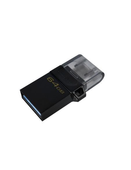 Kingston Technology DataTraveler microDuo3 G2 unità flash USB 64 GB USB Type-A   Micro-USB 3.2 Gen 1 (3.1 Gen 1) Nero
