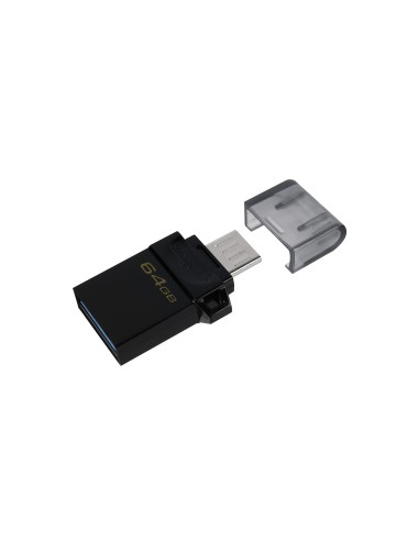 Kingston Technology DataTraveler microDuo3 G2 unità flash USB 64 GB USB Type-A   Micro-USB 3.2 Gen 1 (3.1 Gen 1) Nero