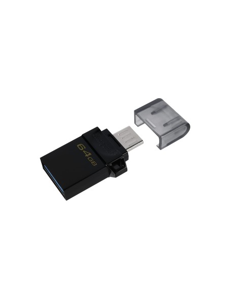 Kingston Technology DataTraveler microDuo3 G2 unità flash USB 64 GB USB Type-A   Micro-USB 3.2 Gen 1 (3.1 Gen 1) Nero