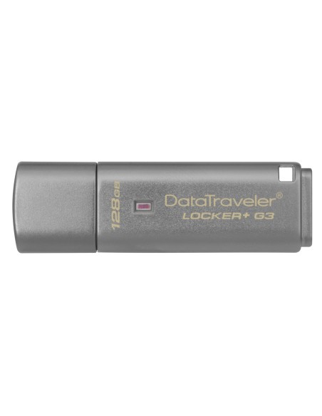 Kingston Technology DataTraveler Locker+ G3 unità flash USB 128 GB USB tipo A 3.2 Gen 1 (3.1 Gen 1) Argento