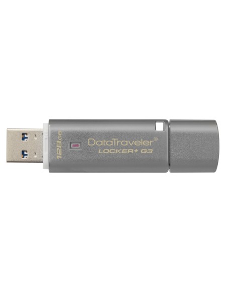 Kingston Technology DataTraveler Locker+ G3 unità flash USB 128 GB USB tipo A 3.2 Gen 1 (3.1 Gen 1) Argento