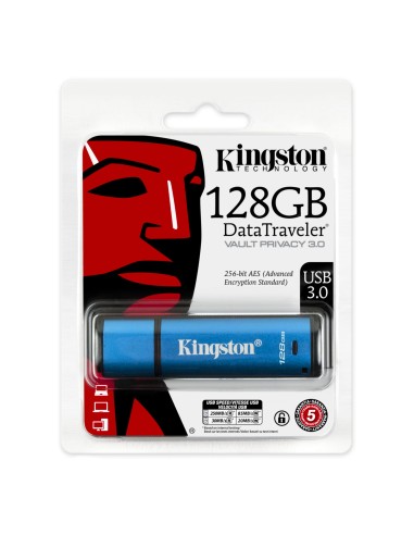 Kingston Technology DataTraveler VP30 unità flash USB 128 GB USB tipo A 3.2 Gen 2 (3.1 Gen 2) Blu