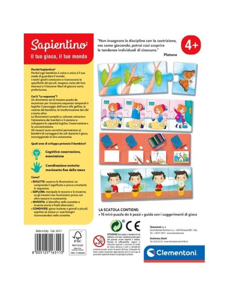 Clementoni Le Sequenze Gioco da tavolo Educativo
