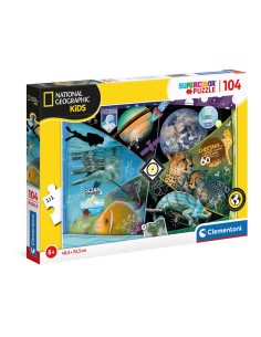 Clementoni National Geographic Kids - Explorers in training Puzzle 104 pz Studio