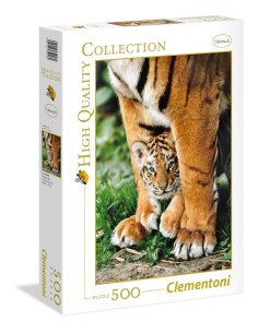 Clementoni Bengal Tiger Club Between Its Mother's Legs - 500 pcs - High Quality Collection
