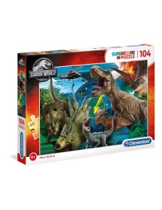 Clementoni Jurassic World Puzzle di contorno 104 pz Arte