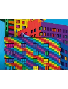 Clementoni Squares - ColorBoom Puzzle 500 pz Edifici 2