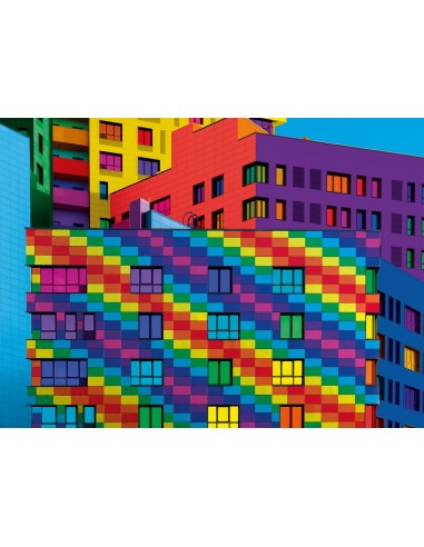 Clementoni Squares - ColorBoom Puzzle 500 pz Edifici