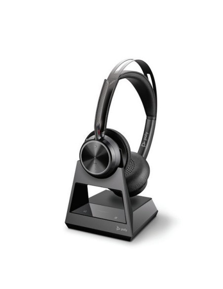 POLY Voyager Focus 2 Office Auricolare Con cavo e senza cavo A Padiglione Ufficio USB tipo A Bluetooth Base di ricarica Nero