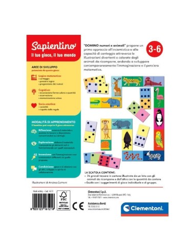 Clementoni Domino Animali E Numeri