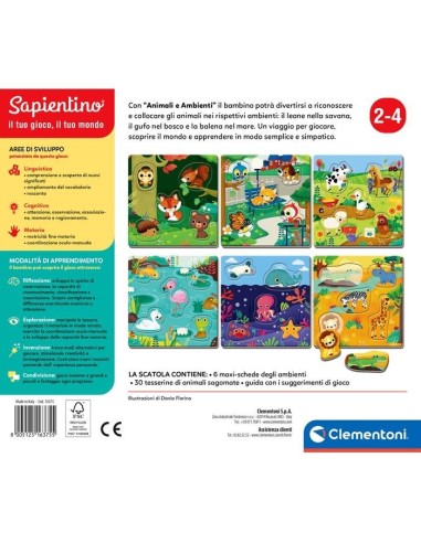 Clementoni ANIMALI E AMBIENTI