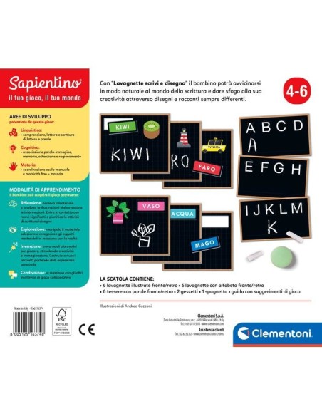 Clementoni LAVAGNETTE SCRIVI E DISEGNA