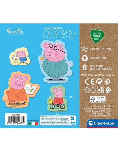 Clementoni 20831 puzzle 3 pz Cartoni