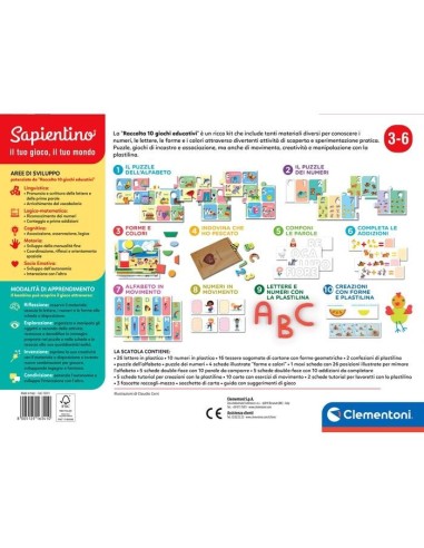 Clementoni RACCOLTA 10 GIOCHI EDUCATIVI