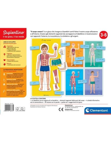 Clementoni MONTESSORI - IL CORPO UMANO