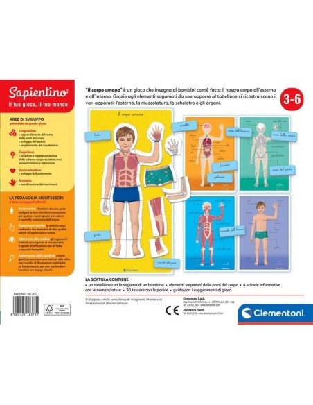 Clementoni MONTESSORI - IL CORPO UMANO