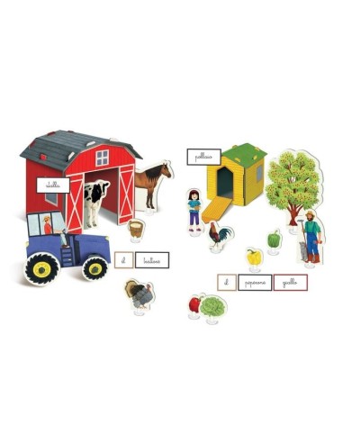 Clementoni MONTESSORI - FATTORIA PAROLE E FRASI