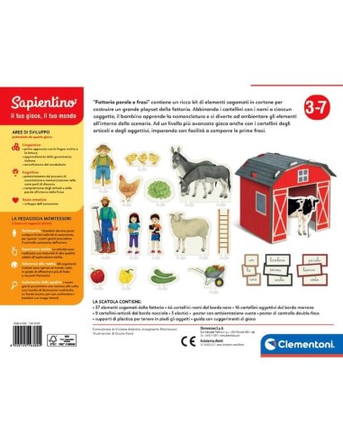 Clementoni MONTESSORI - FATTORIA PAROLE E FRASI