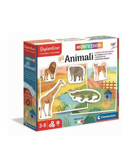 Clementoni MONTESSORI - GLI ANIMALI