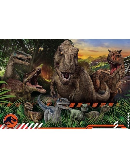 Clementoni JURASSIC WORLD CAMP Puzzle di contorno 104 pz Arte