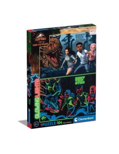 Clementoni JURASSIC WORLD Puzzle di contorno 104 pz Arte